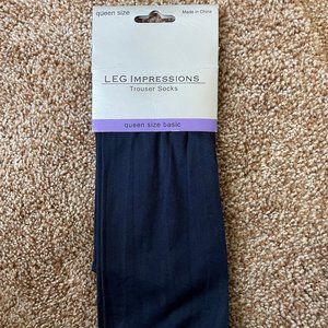 Leg Impressions black Trouser Socks